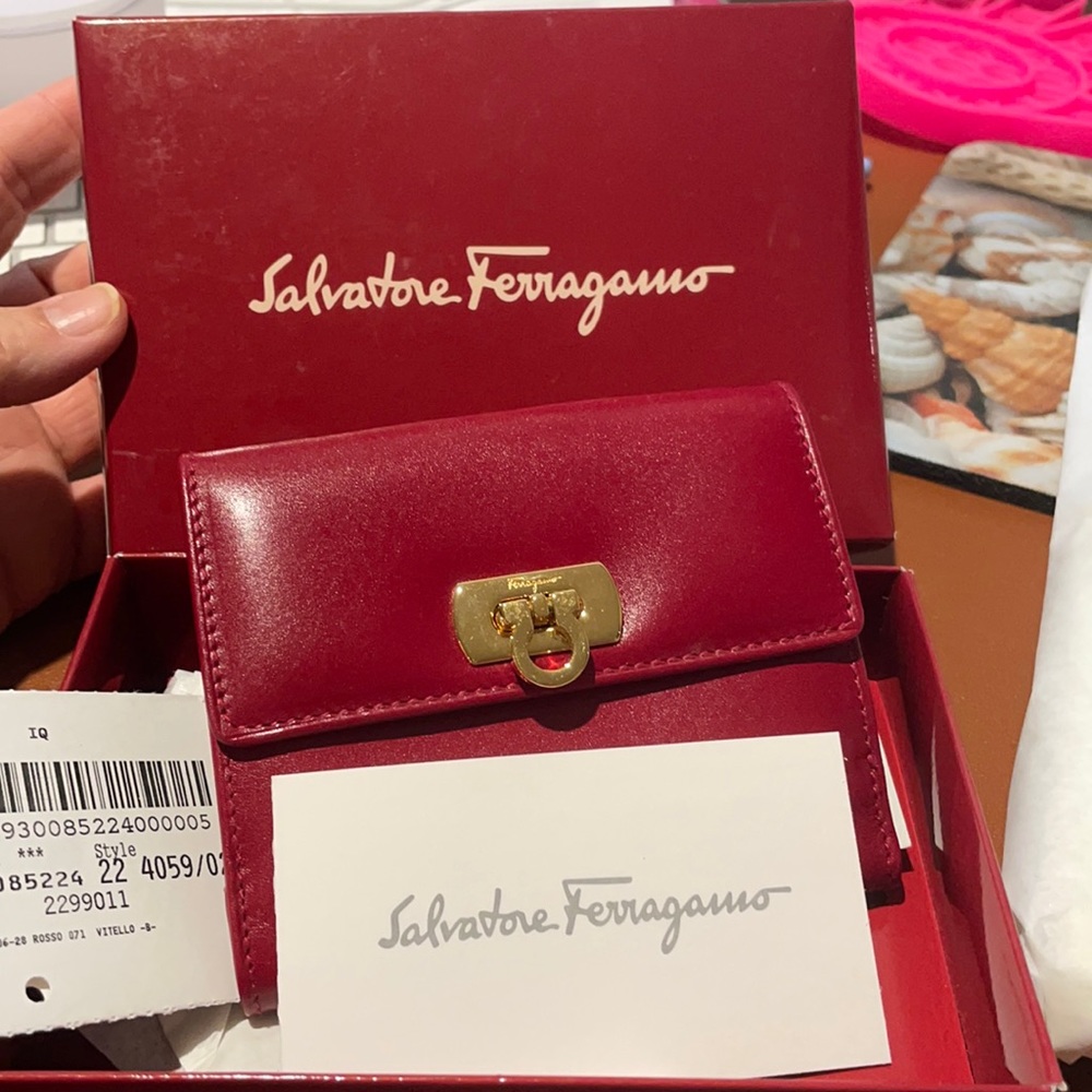 Salvatore Ferragamo red wallet